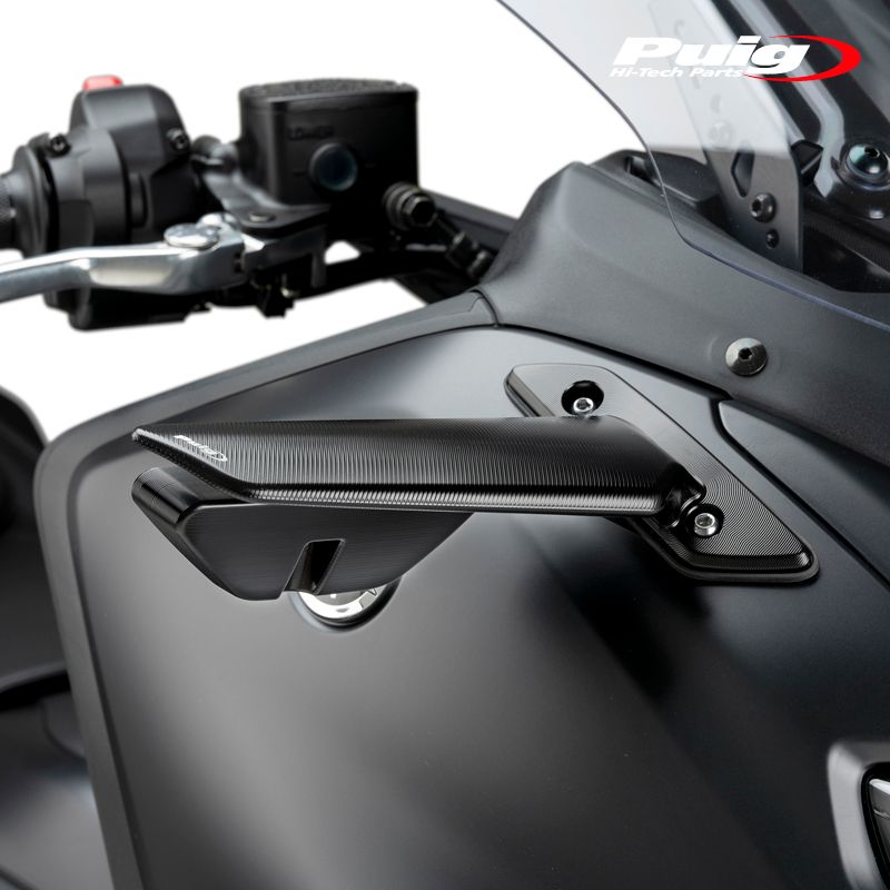 Puig 22016 N MIRROR AILERON R BLACK YAMAHA T MAX 560 22 24 プーチ リヤビューミラー R側