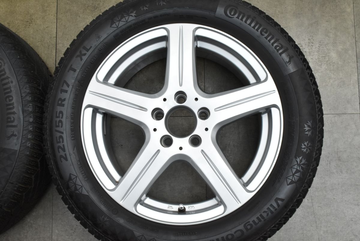 交換用に ユーロフォルッシュ 17 in 7 J 51 PCD 112 コンチネンタル バイキングコンタクト7 225 55 R ベンツ Vクラス 17インチ タイヤ ホイールセット