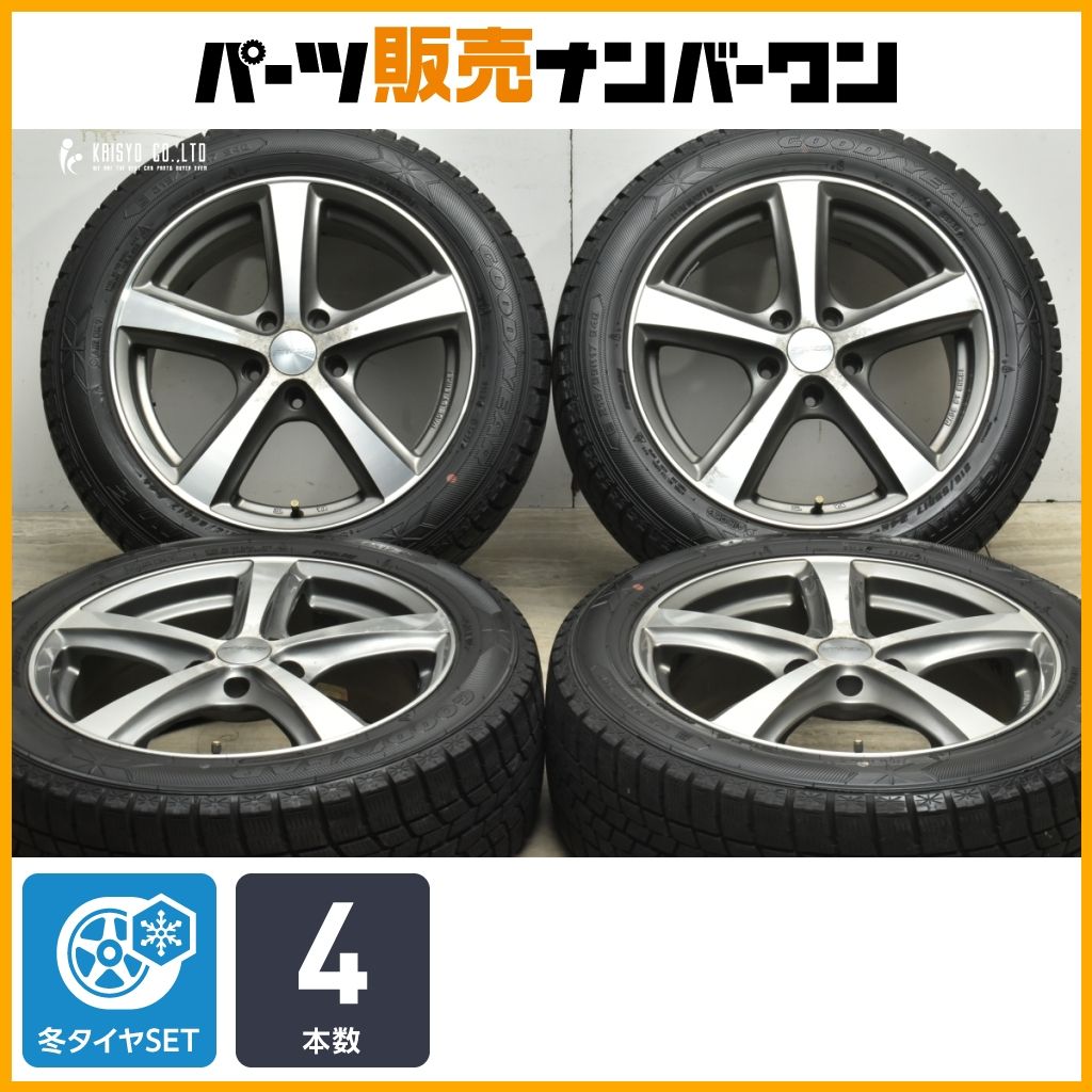 交換用に RIVAZZA リヴァッツァ 17 in 7 J 50 PCD 114 3 グッドイヤー アイスナビ6 215 55 R エスティマ オデッセイ ヴェゼル CX