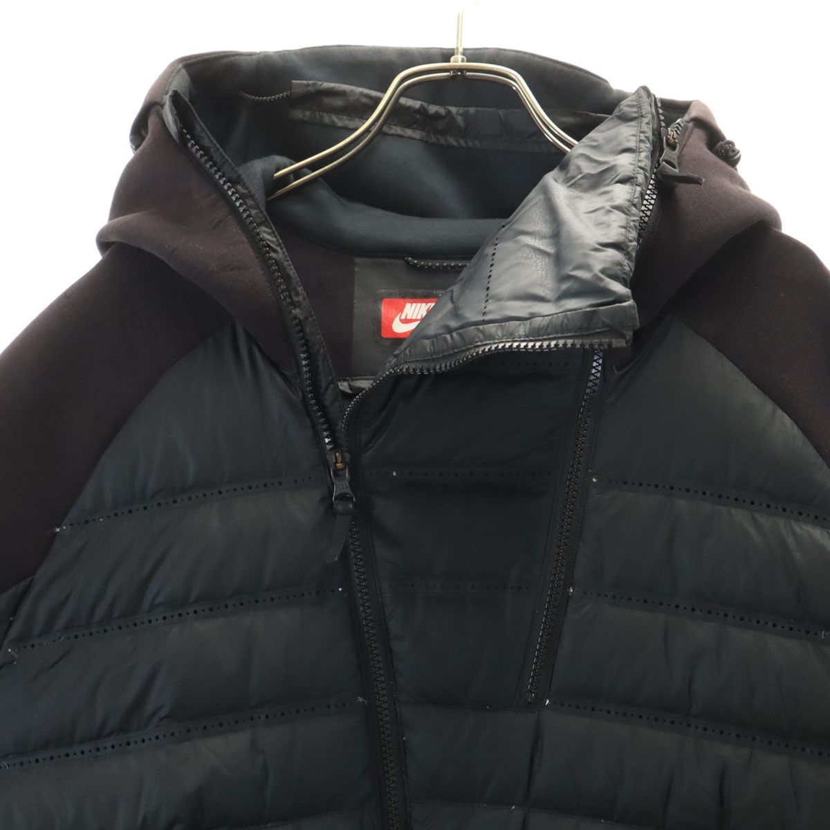 NIKE ナイキ ダウンジャケット XL ブラック メンズ 古着 - メルカリ