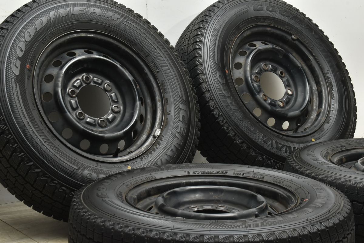 交換用に トヨタ 200 ハイエース 15 in 6 J 35 PCD 139 7 グッドイヤー アイスナビカーゴ 195 80 R LT レジアスエース 流用 可