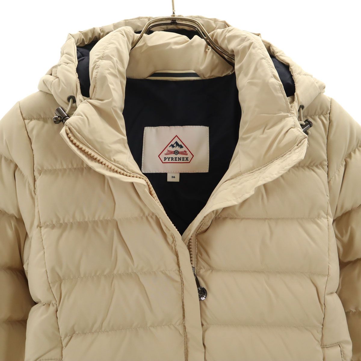 PYRENEX ベージュ ダウンジャケット JP40/FR38 Pyrenex（ピレネックス） ダウンジャケット 38 ベージュ レディース