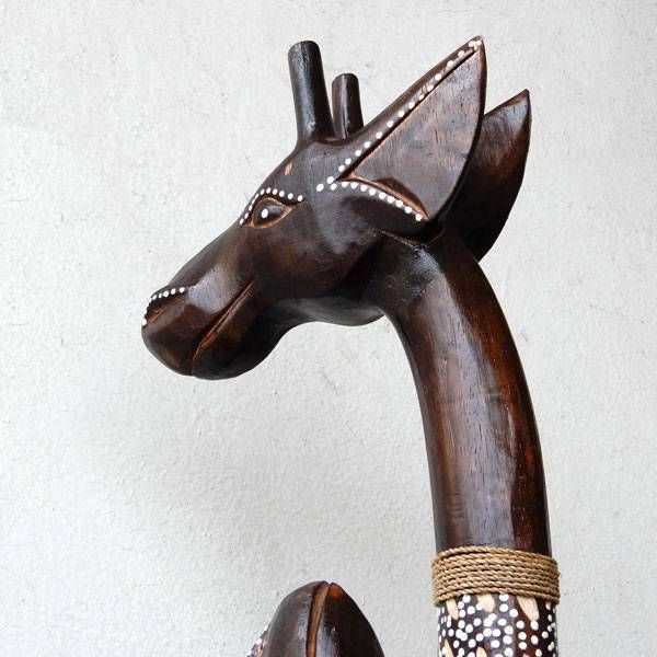  キリン きりん 麒麟 ペア 親子 ジラフ giraffe ドット dot 木彫り おしゃれ 置物 大型 木製 おしゃれ アジアン雑貨 インテリア雑貨 店舗装飾 ディスプレイ アニマル雑貨 動物雑貨 新築祝い 贈り物 開店祝い ミニウォールラック 置物 インテリア小物