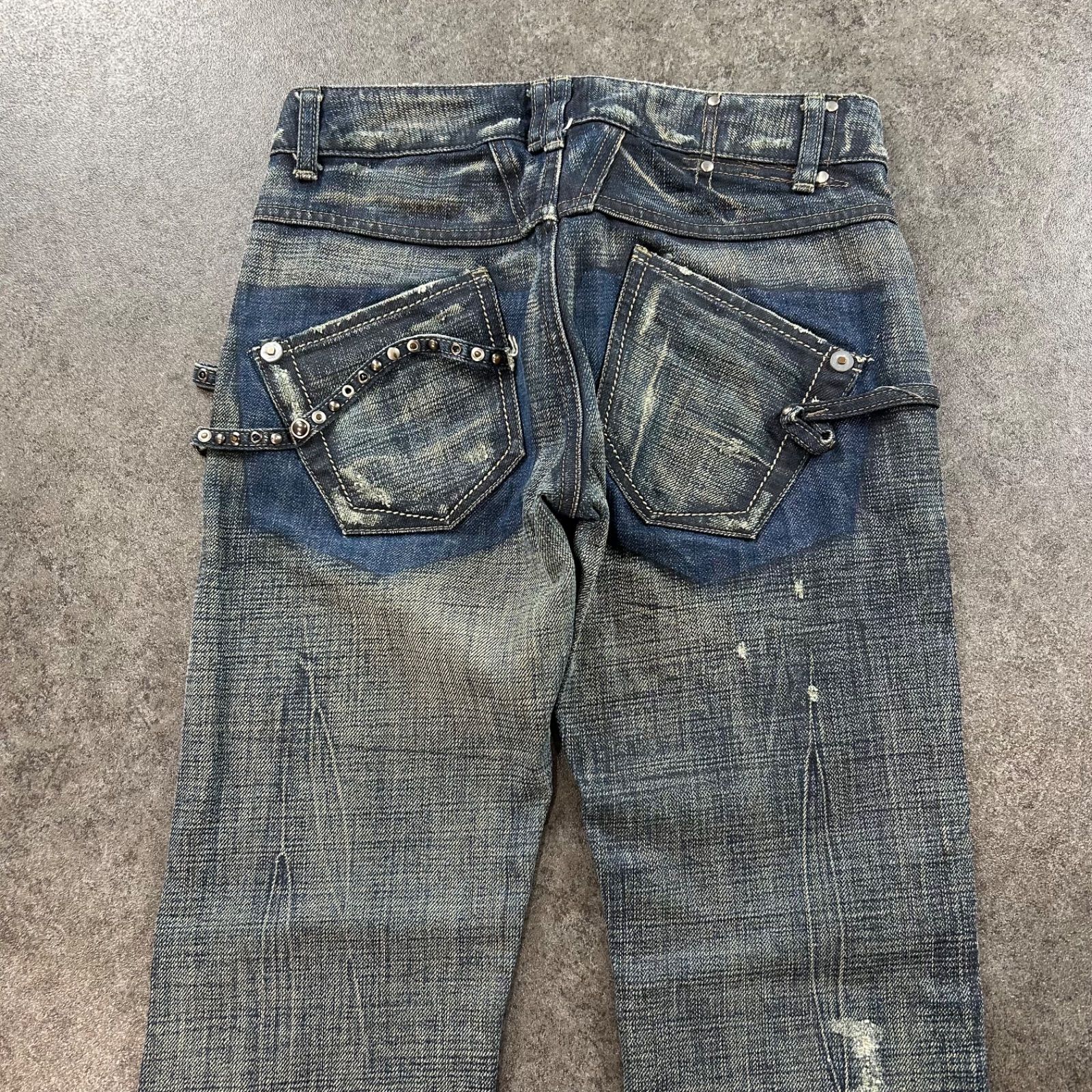 Y2K archive マリテフランソワジルボー サルエルデニムパンツ 2way marithe + francois girbaud Design Denim Jeans archive y2k マリテ
