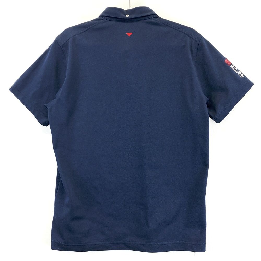 サイズ：M AND PER SE アンパスィ 半袖ロシャツ ボタンダウン ネイビー