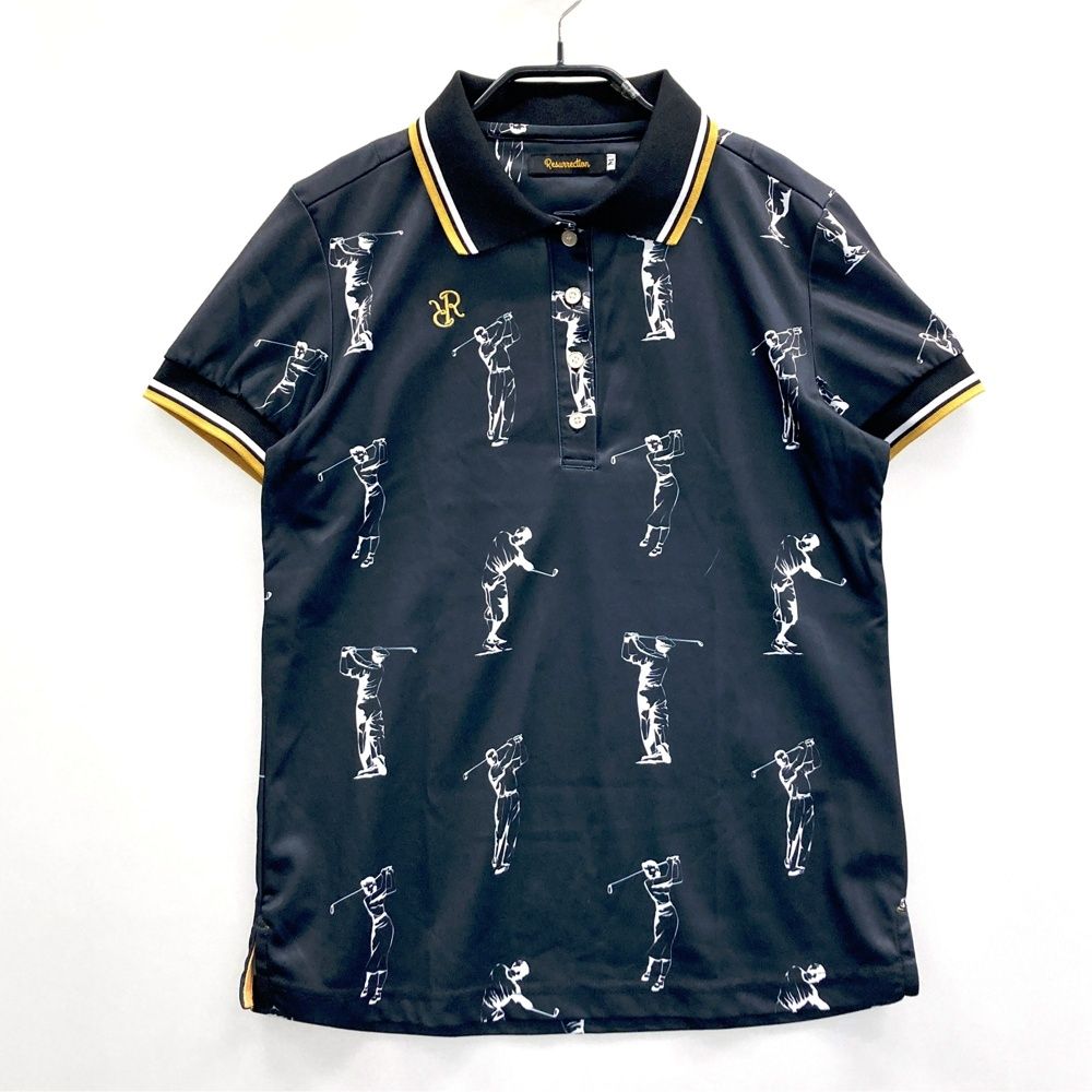 極美品 新品級 レザレクション ポロシャツ resurrection総柄 極美品 新品級 レザレクション ポロシャツ resurrection総柄 POLO