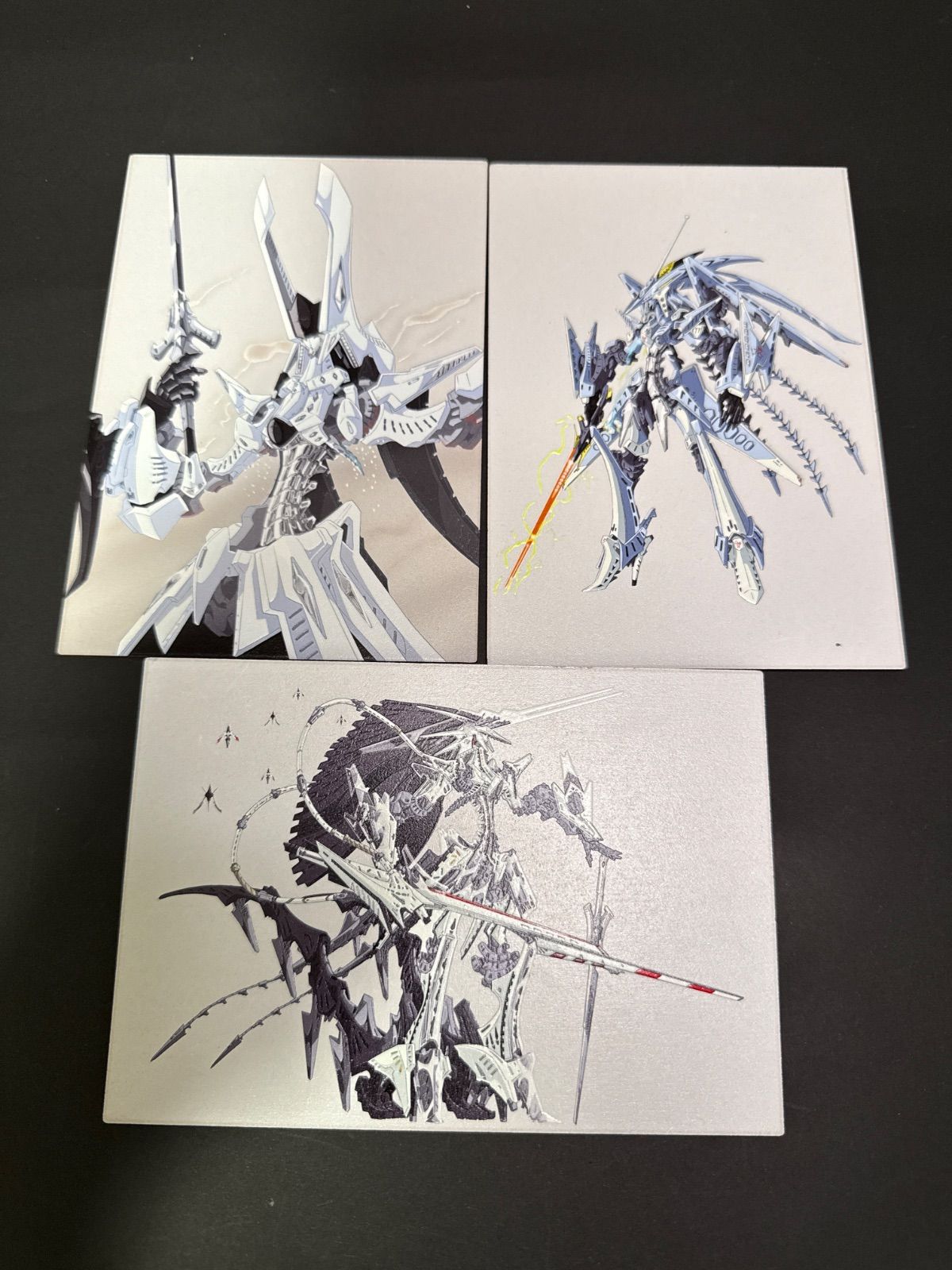 永野護デザイン展 木製ポストカード ファイブスター物語 3点まとめ売り