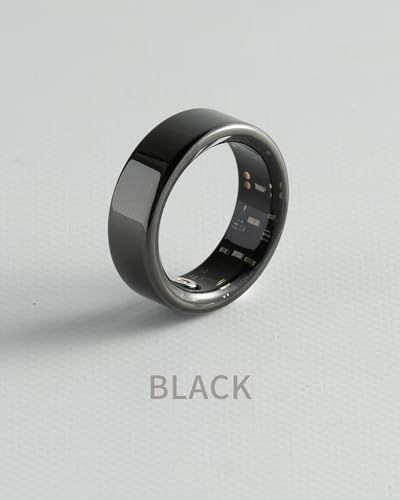 モノ批評誌 MONOQLO ベストバイ受賞 スマートリング monomam ring 健康管理 iPhone対応 睡眠記録 運動記録 BLACK 25号 内周 68 mm