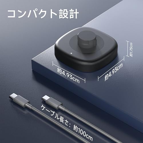  スマートリング充電器 Oura Ring 4と互換性のある Type C対応 高速＆安全充電 置くだけ簡単充電 コンパクト設計 9 mm 充電器 その他スマートウォッチアクセサリー