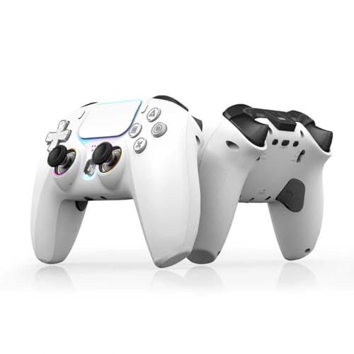 NBCP PS 5 Pro Slim コントローラー対応 PC Steam 4 ワイヤレスコントローラー 自動連射 Bluetooth接続 マクロ機能 バックボタン デュアル振動 ジャイロセンサー機能 デュアルクリスタル 傷防止ボmm