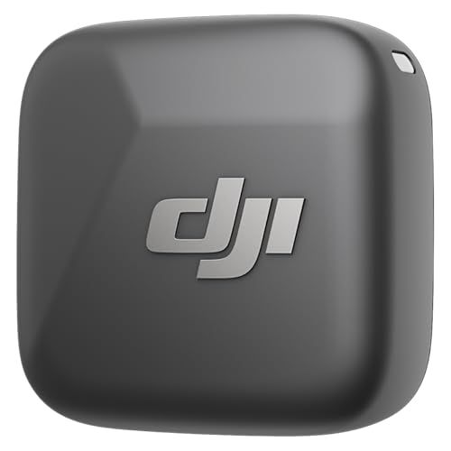 DJI Mic Miniトランスミッター インフィニティブラック ワイヤレスマイク ピンマイク超軽量 オーディオ OsmoAudio ノイズキャンセリング カメラ iPhone Android用ワイヤレスマイク Vlog撮影 ストリーミングmm