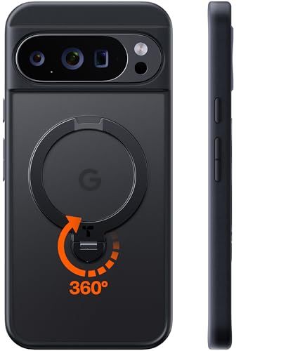 TORRAS Google Pixel 10 Pro 用 ケース ゼンマイ式スタンド 米軍MIL規格 MagSafe対応 強磁力リング マグネット搭載 ワイヤレス対応 耐衝撃 指紋防止 For Prmm