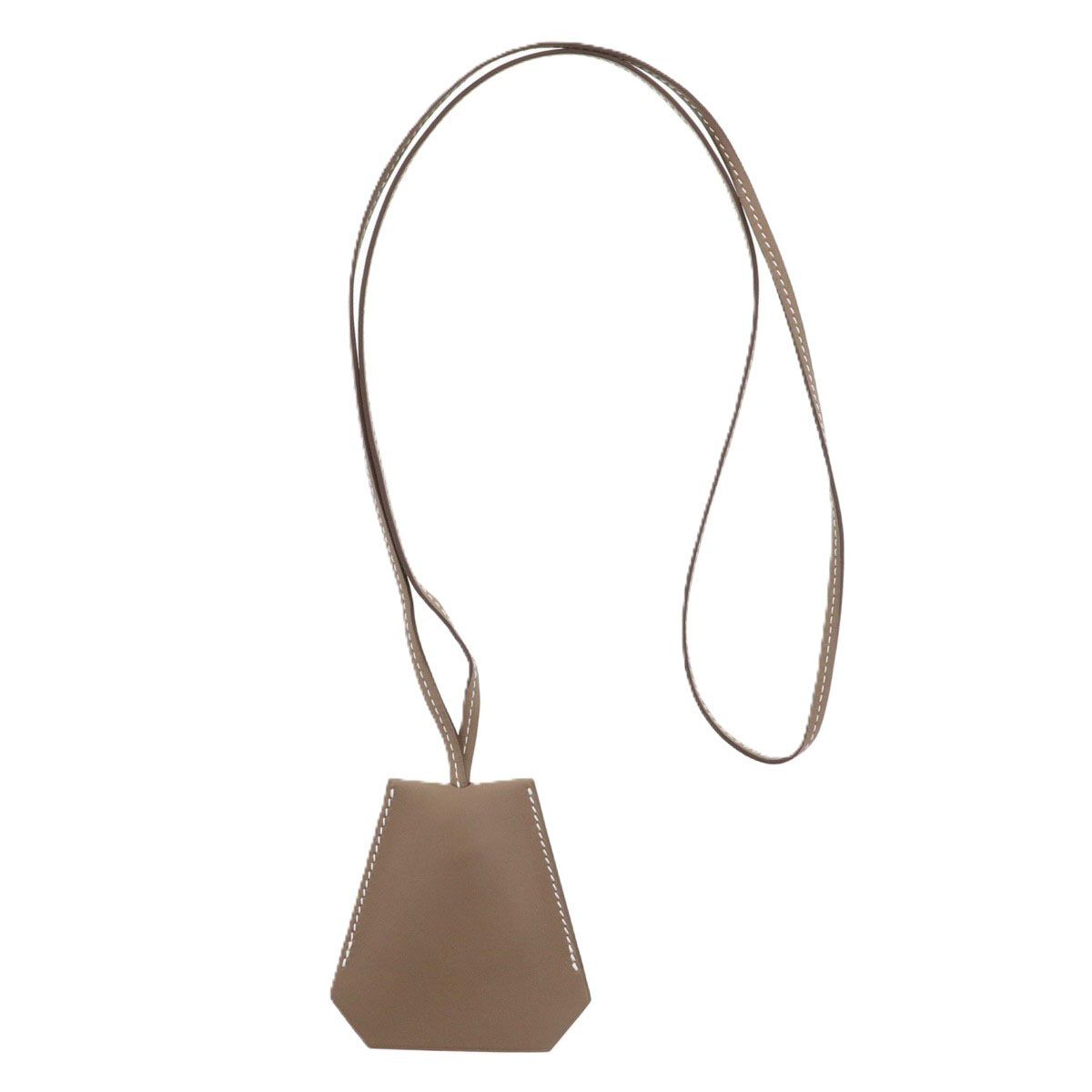 HERMES エルメス キーリングクロシェット ネックレス メンズ レザー