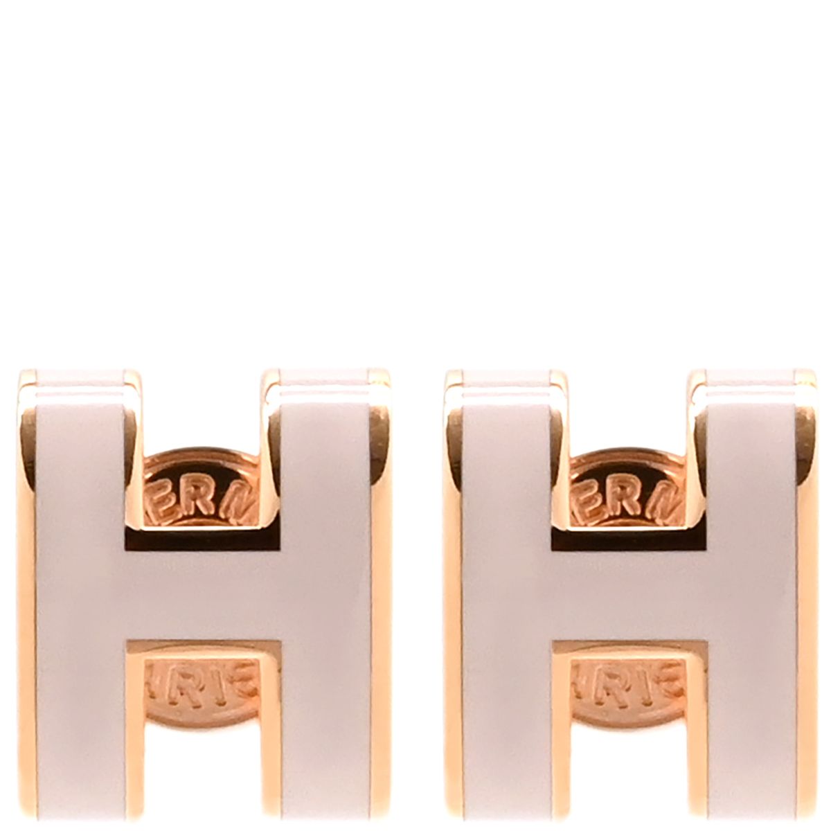 エルメス HERMES ピアス ポップアッシュ Hピアス ミニ GP エナメル