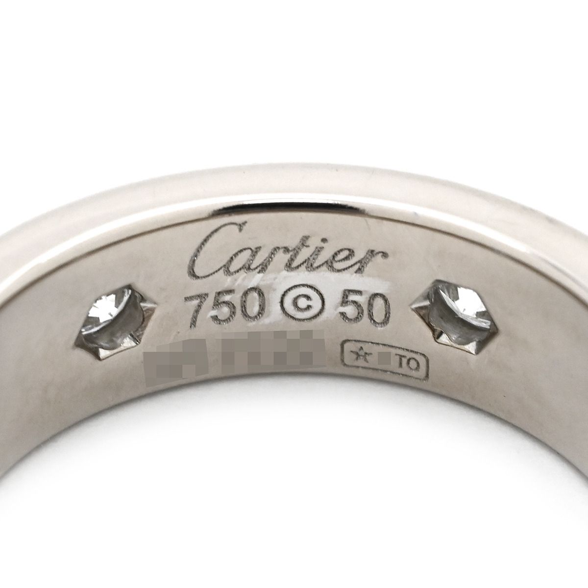 カルティエ Cartier リング 指輪 ラブリング フルダイヤ ホワイト