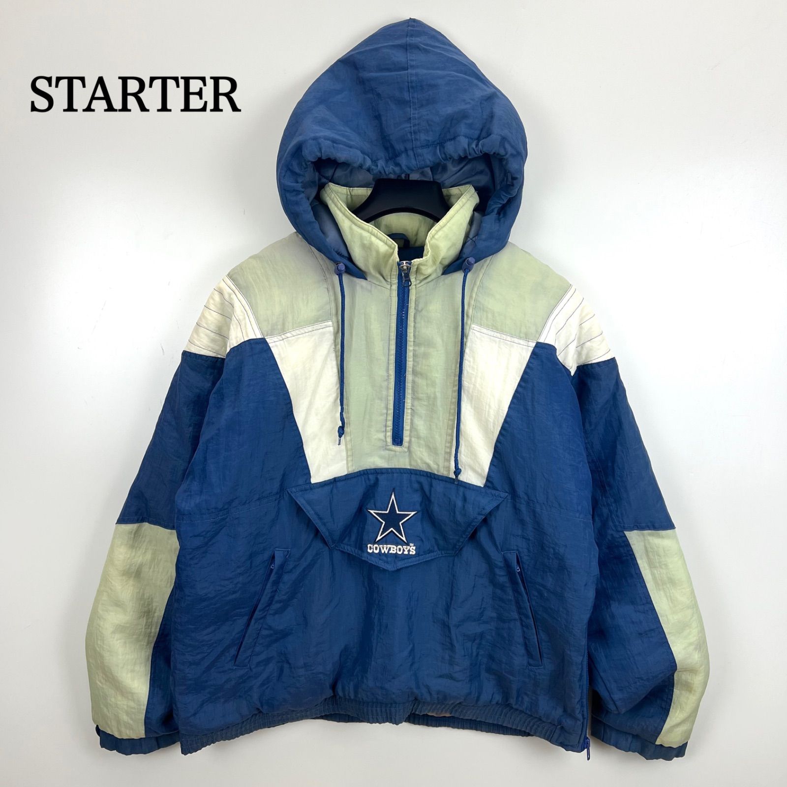 STARTER 90s vintage NFL Dallas Cowboys half zip puff jacket S
