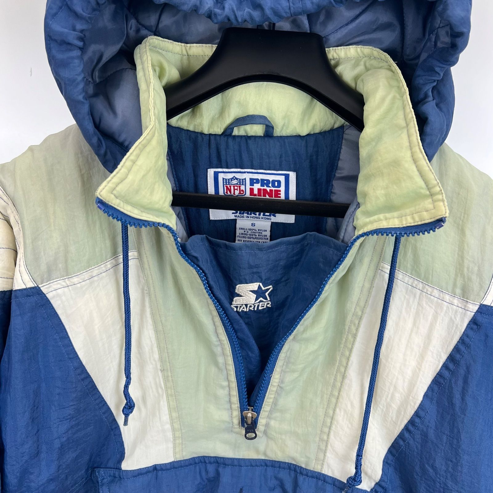 STARTER 90s vintage NFL Dallas Cowboys half zip puff jacket S