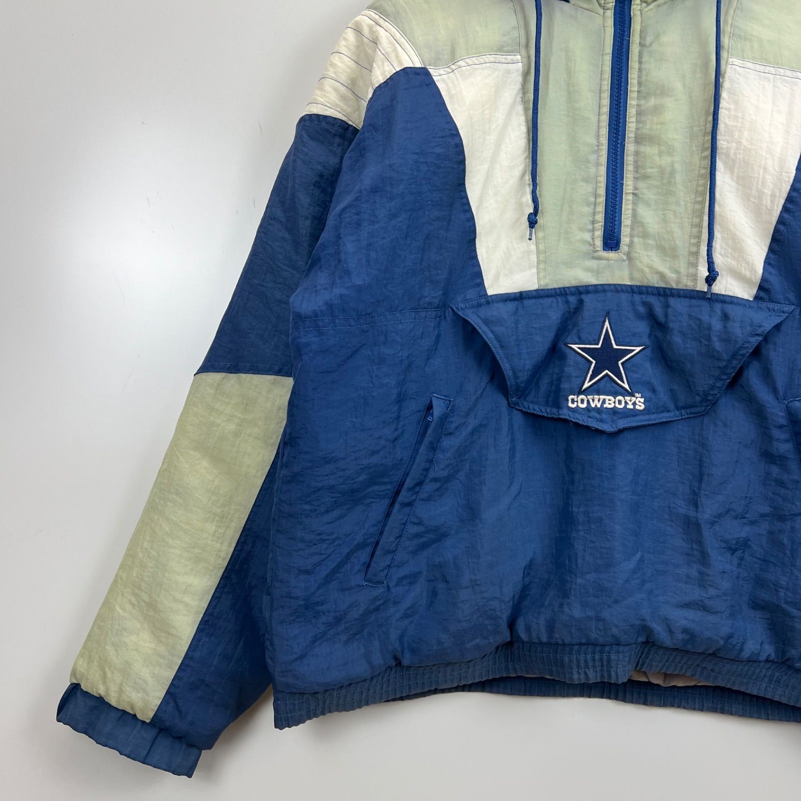 STARTER 90s vintage NFL Dallas Cowboys half zip puff jacket S