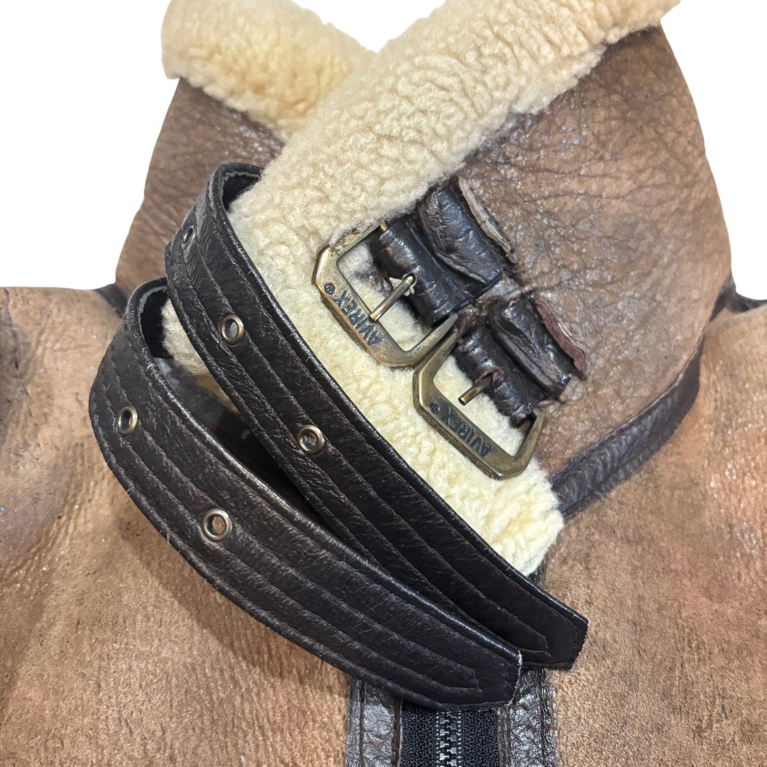 90s USA製 AVIREX B-3 Flight JKT 40 BROWN アヴィレックス ブラウン 