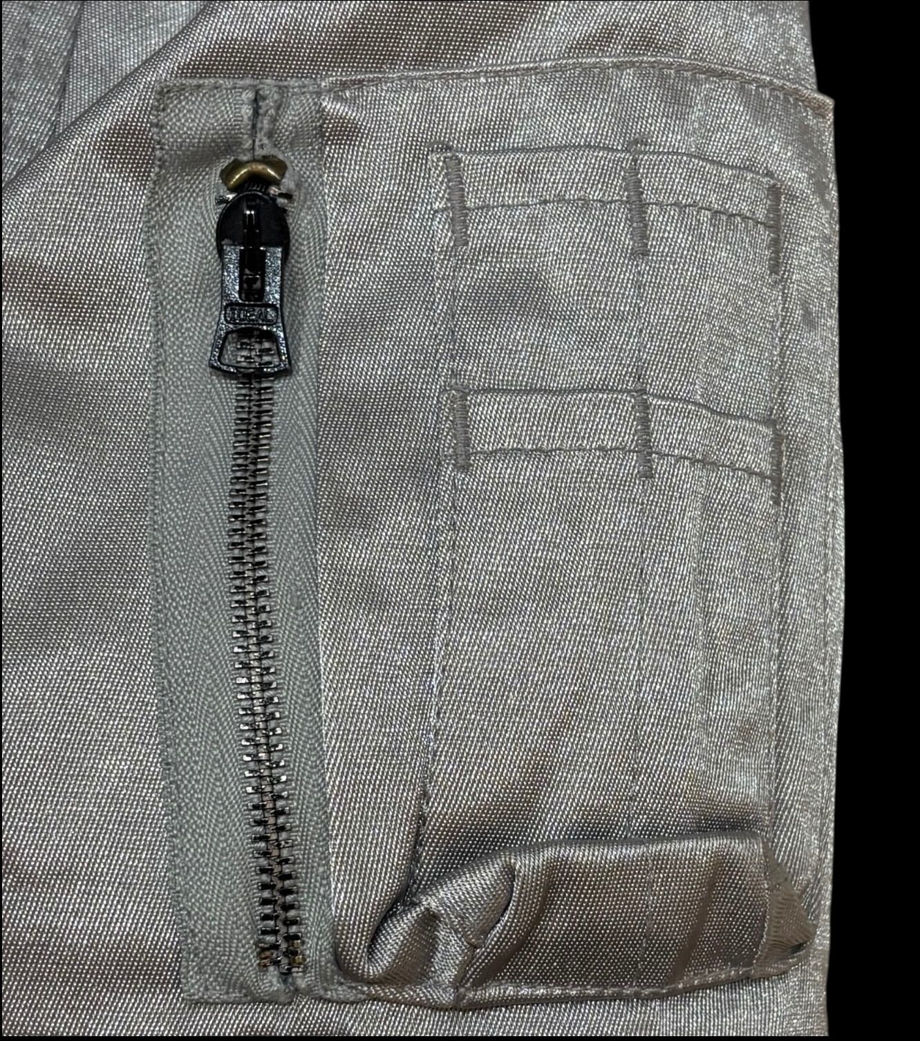 USA製 SPIEWAK TITAN CLOTH MA-1 Flight JKT 38 シルバー スピワック