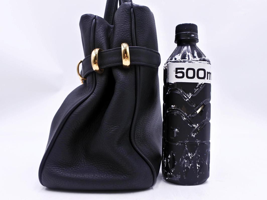 SONIA RYKIEL ソニアリキエル レザー ハンド バッグ 黒