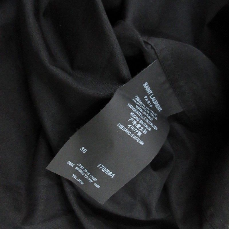 サンローラン パリ SAINT LAURENT PARIS ドレス シャツ 長袖 比翼