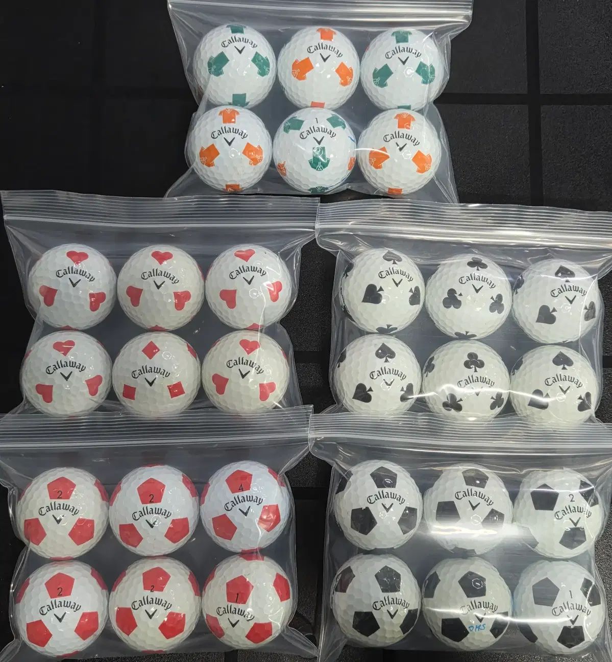 キャロウェイ A級 TRUEVIS サッカーボール 3ピース クロムソフト ロストボール 30球