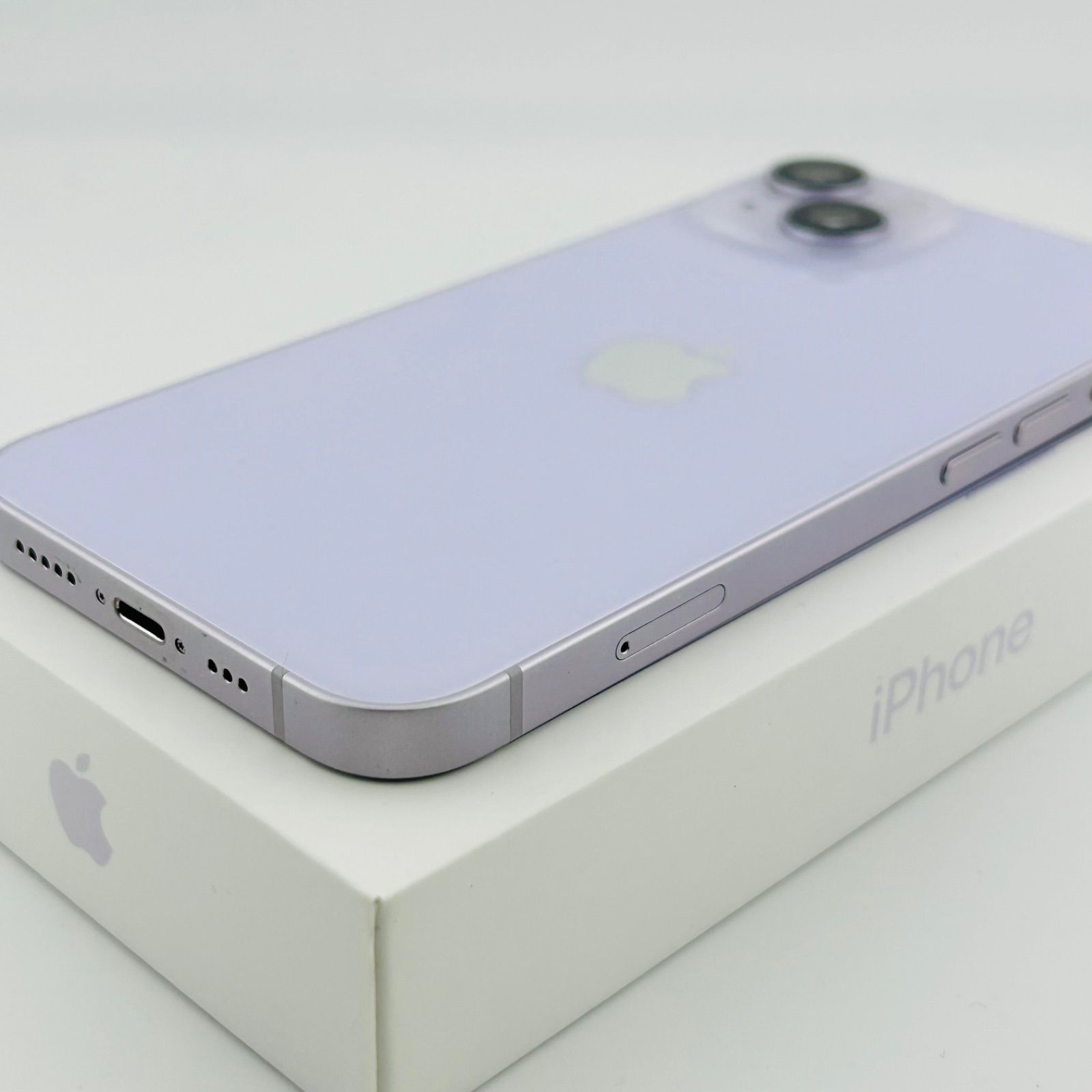 バッテリー83% iPhone14 128GB パープル SIMフリー 中古 本体 動作確認