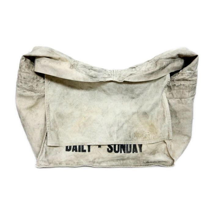 BOWWOW バウワウ 正規 25 SS BAG ニュースペーパーバッグ THE DITC JOURNAL ビンテージ加工 ショルダーバッグ BW 251 NPB WHITE AGING ホワイト ONE