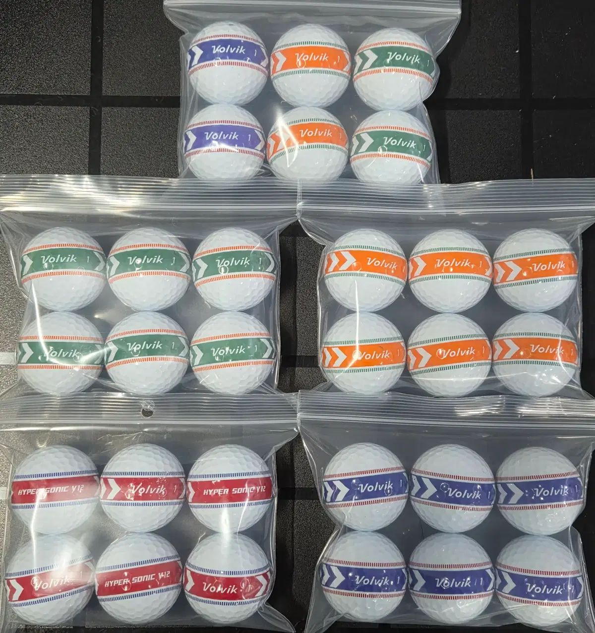 ボルビック A級 ハイパーソニック v 12 COLOR ロストボール 3ピース 30球 shop取引では対象外