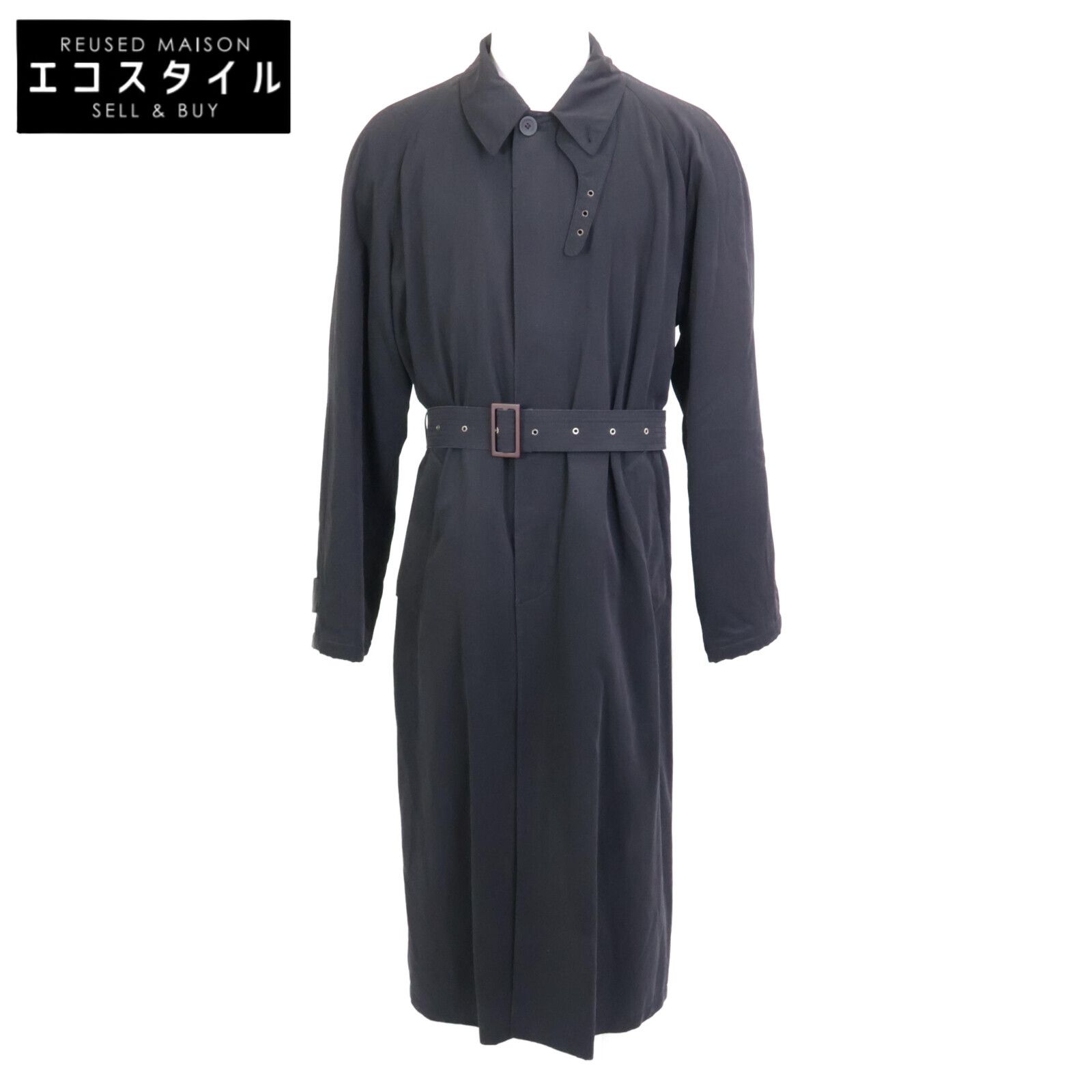 GIORGIO ARMANI ジョルジオアルマーニ ﾈｲﾋﾞｰ ｺｯﾄﾝ ｽﾃﾝｶﾗｰｺｰﾄ 48 - メルカリ