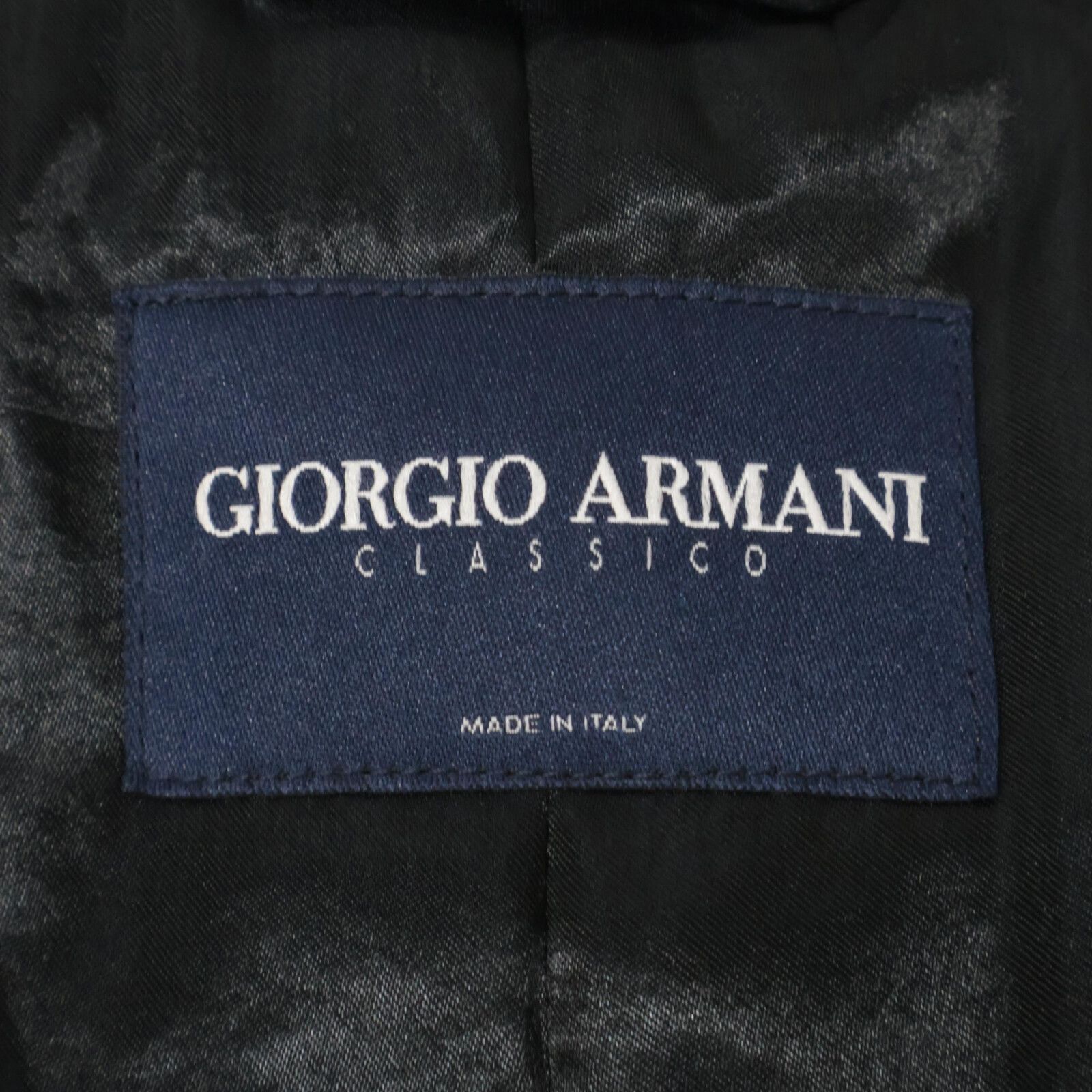 GIORGIO ARMANI ジョルジオアルマーニ ﾈｲﾋﾞｰ ｺｯﾄﾝ ｽﾃﾝｶﾗｰｺｰﾄ 48 - メルカリ