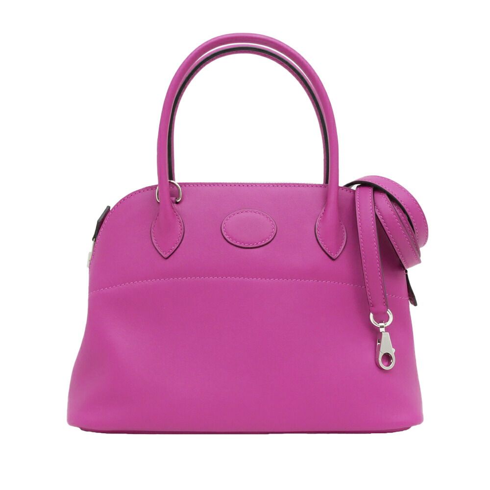 名東】エルメス ボリード27 ショルダーバッグ ハンド ローズパープル