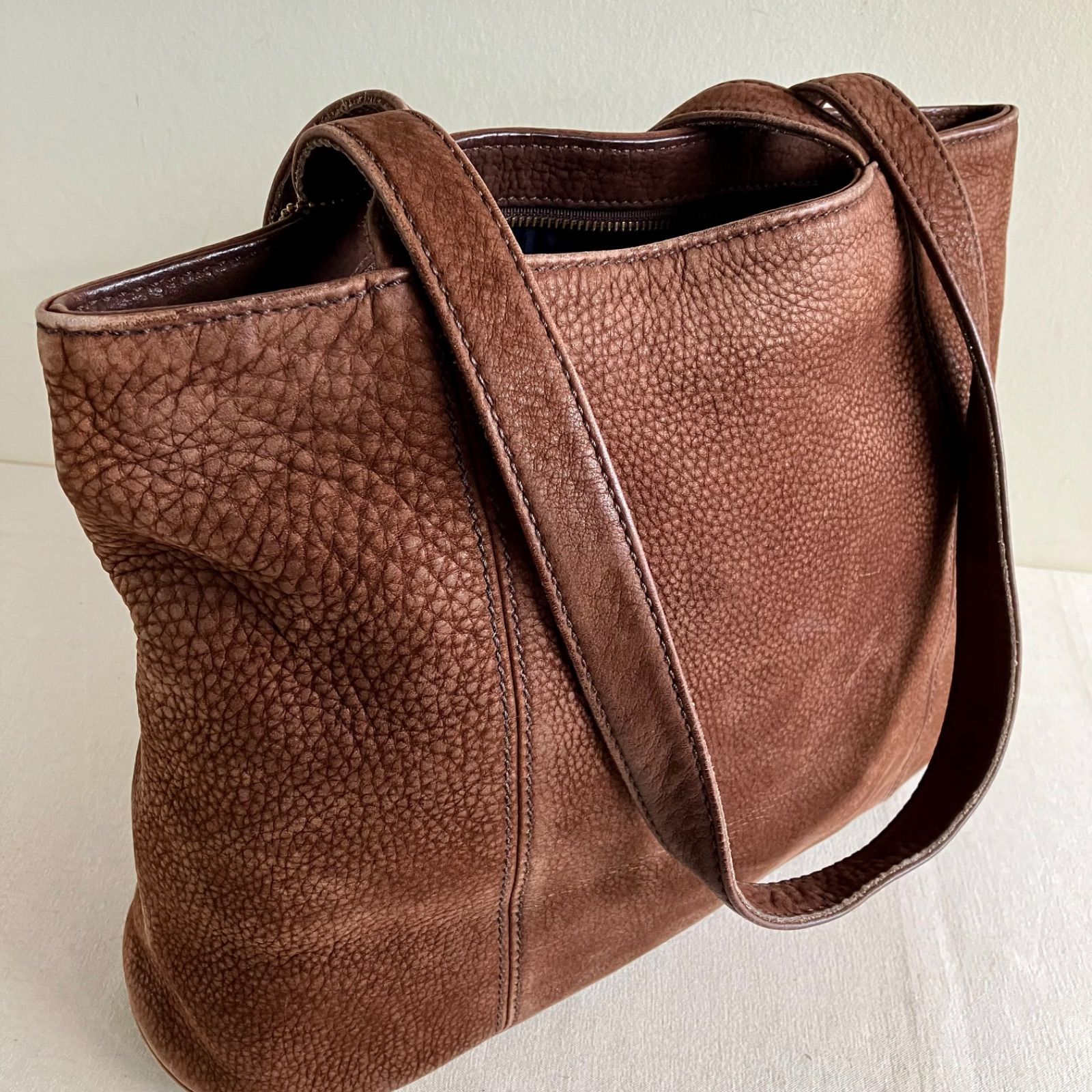 Rare Vintage Coach Sonoma Large Tote Bag Nubuck Chocolate Brown 