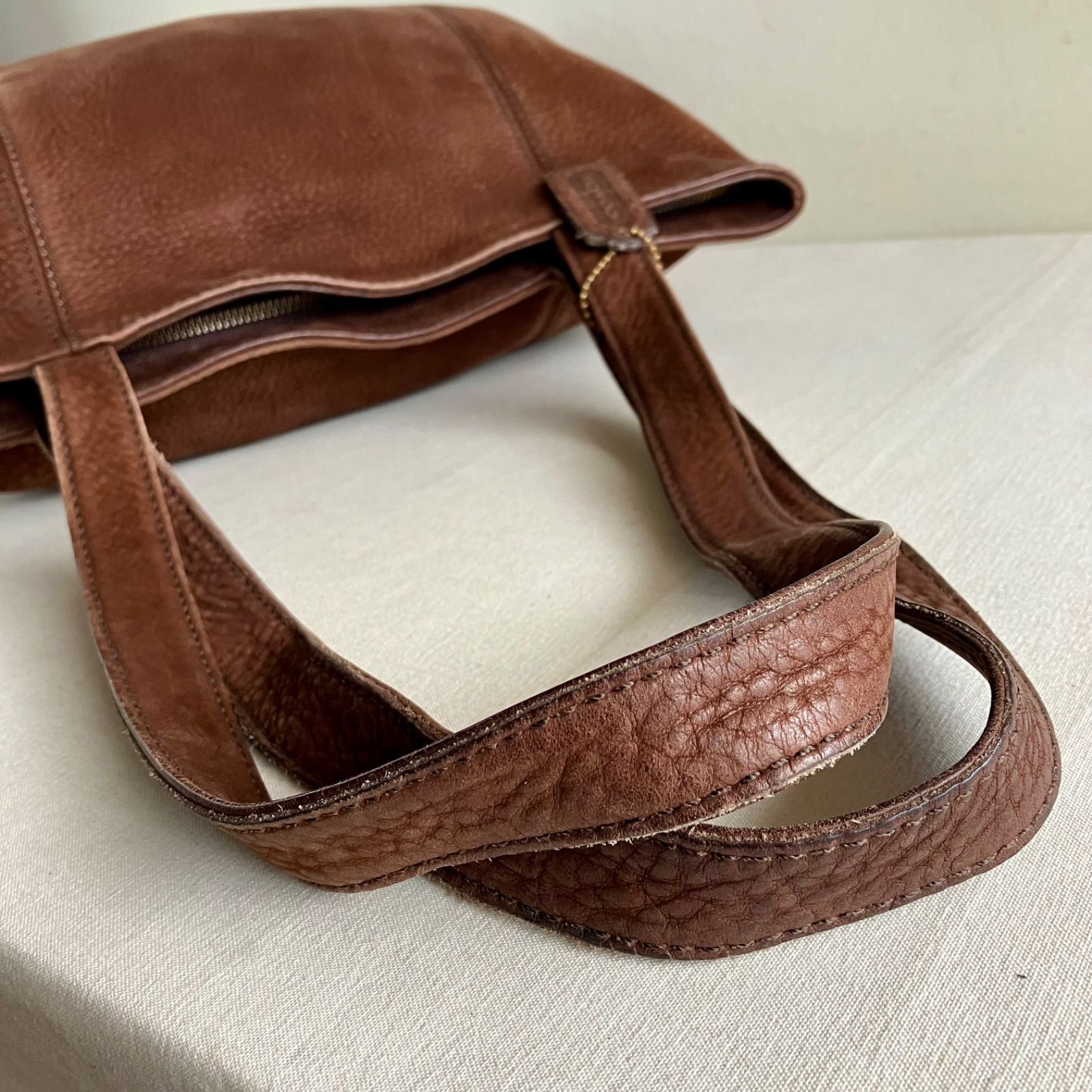Rare Vintage Coach Sonoma Large Tote Bag Nubuck Chocolate Brown