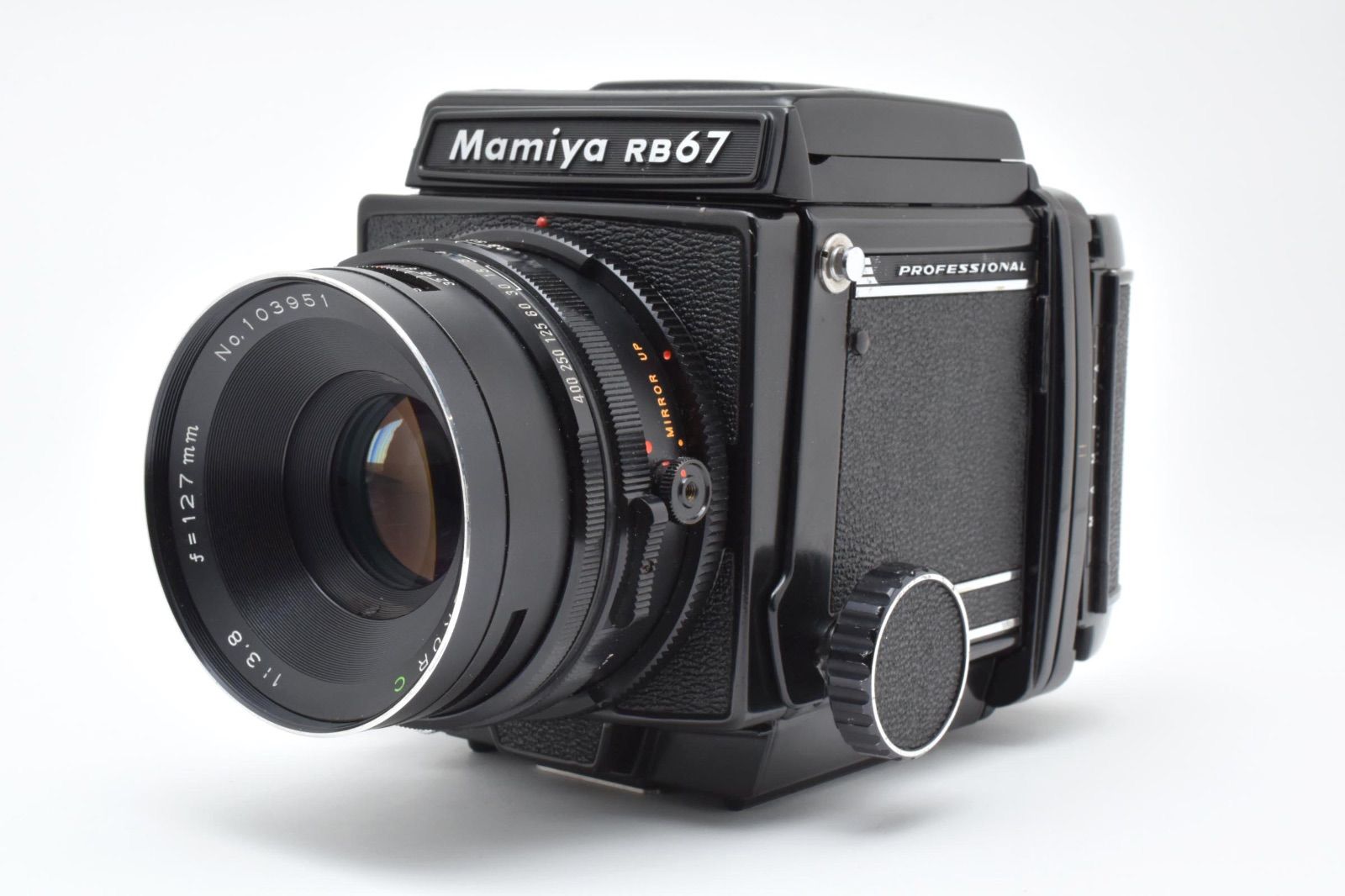 【美品】マミヤ Mamiya RB67 PRO S Sekor C 127mm ◇◇ 完動美品 マミヤ Mamiya RB67 Pro + Sekor C 127mm f/3.8 中判