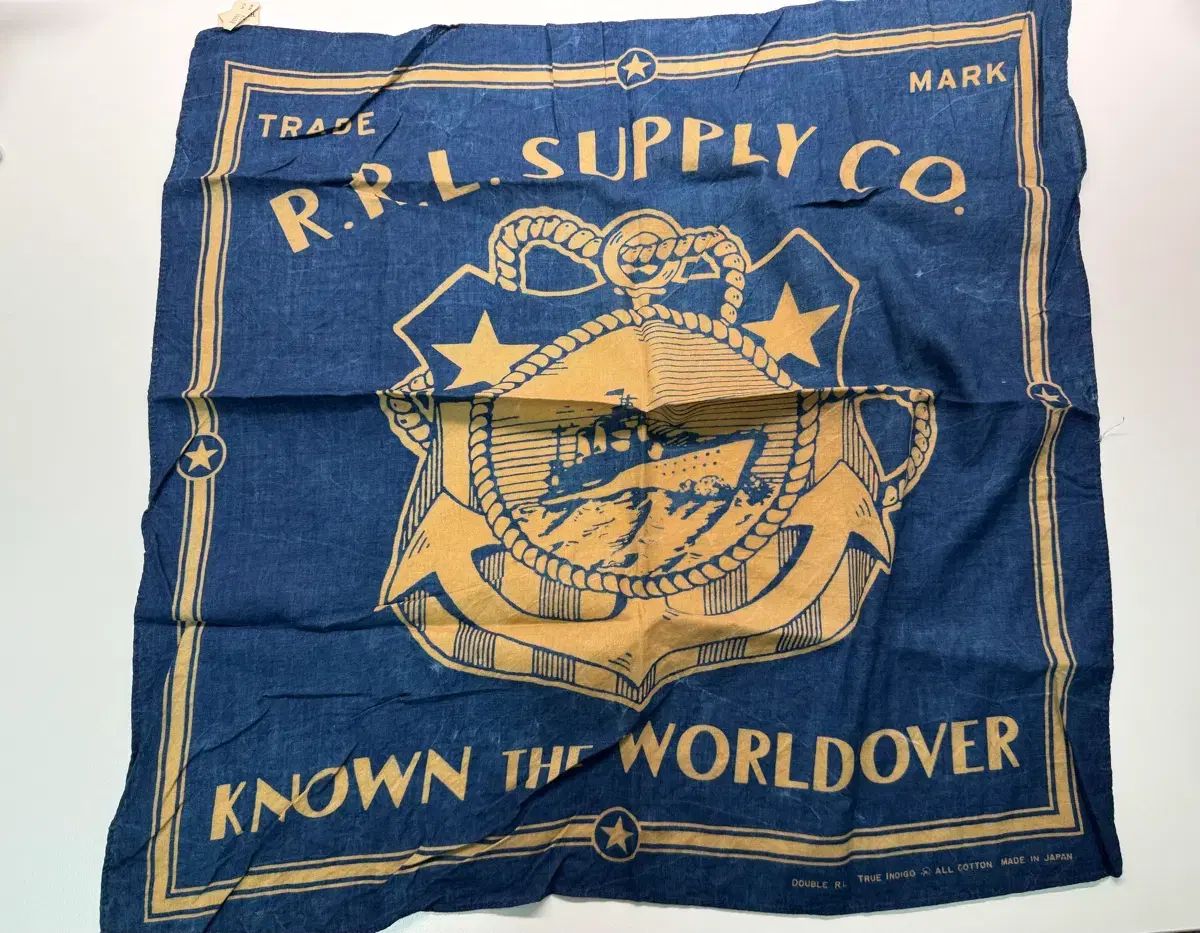 RRL ダブルアールエル アンカー TRUE Indigo バンダナ RRA