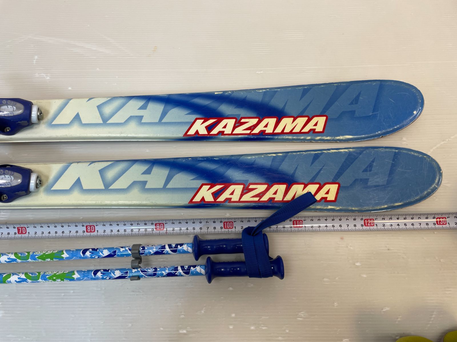 ◇ Jr スキー セット KAZAMA 130 cm ジュニア 子供 向 カービング