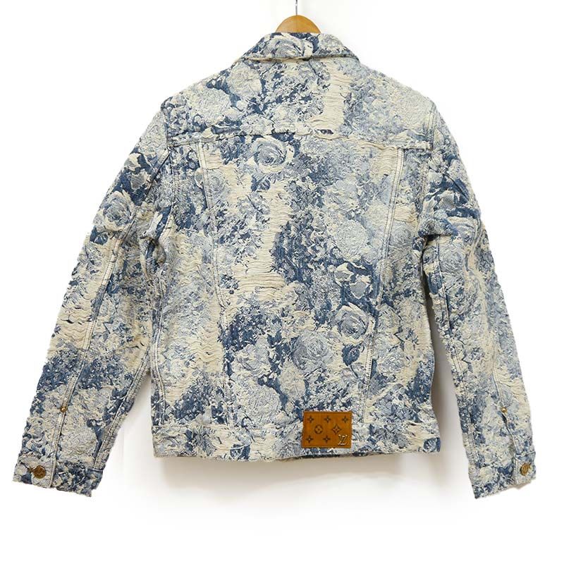 ルイヴィトン 22AW クラシック モノグラムデニム ジャケット 46 ブルー