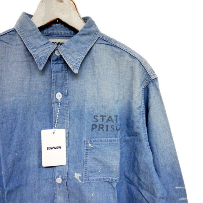 新品✨BOWWOW シャンブレーシャツ ヴィンテージ加工 XL BOWWOW シャンブレーシャツ ヴィンテージ加工 XL デニムシャツ - メルカリ