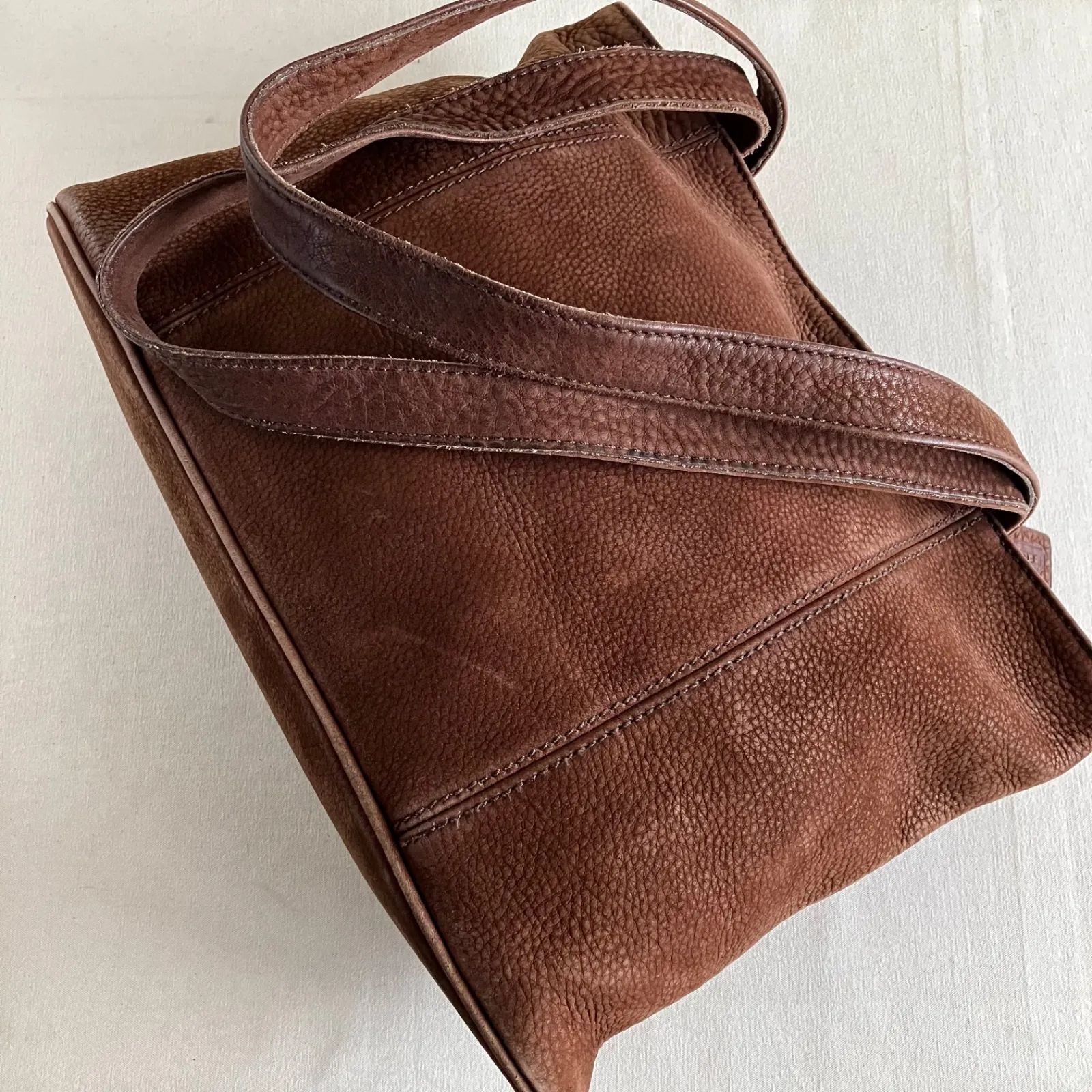 Rare Vintage Coach Sonoma Large Tote Bag Nubuck Chocolate Brown 