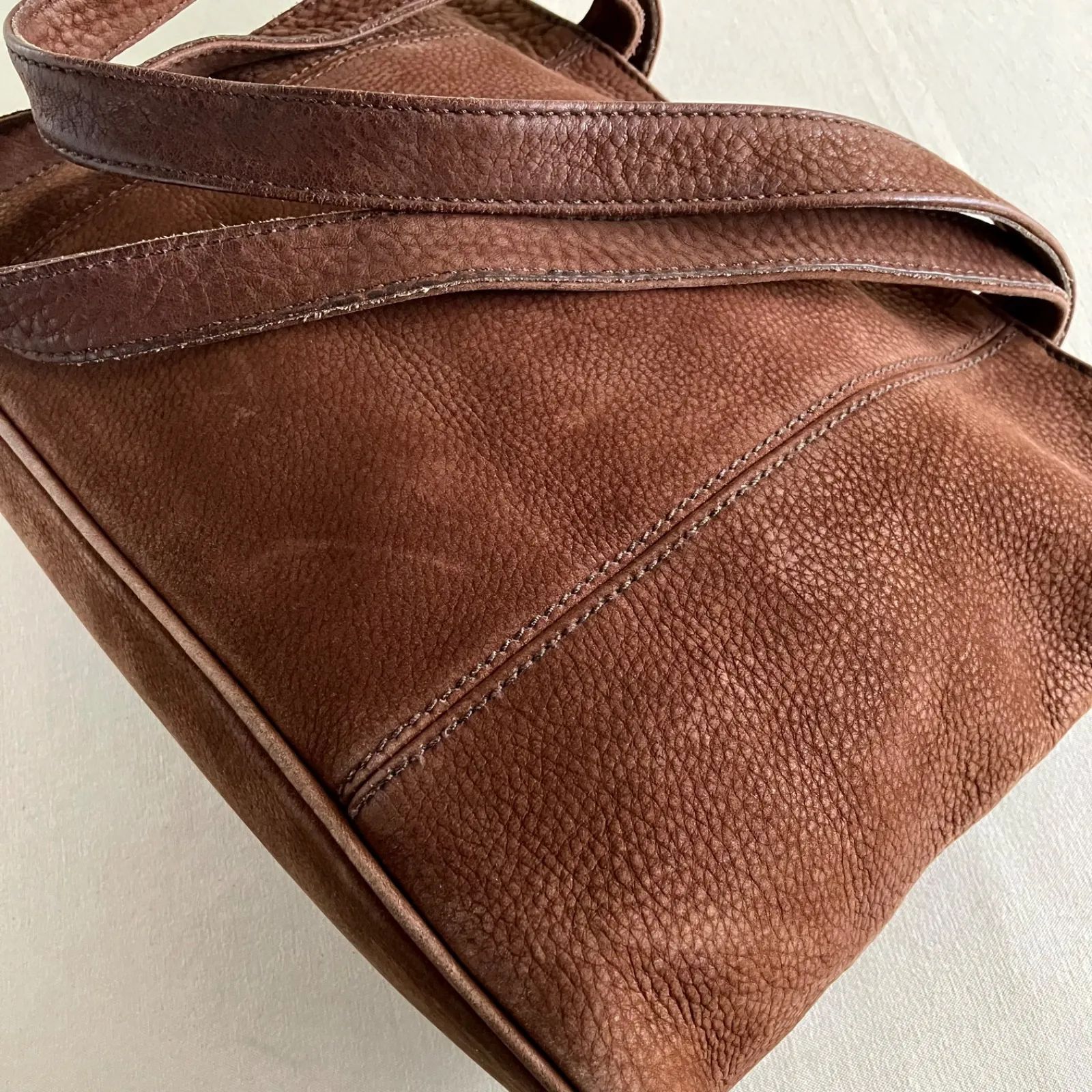 Rare Vintage Coach Sonoma Large Tote Bag Nubuck Chocolate Brown