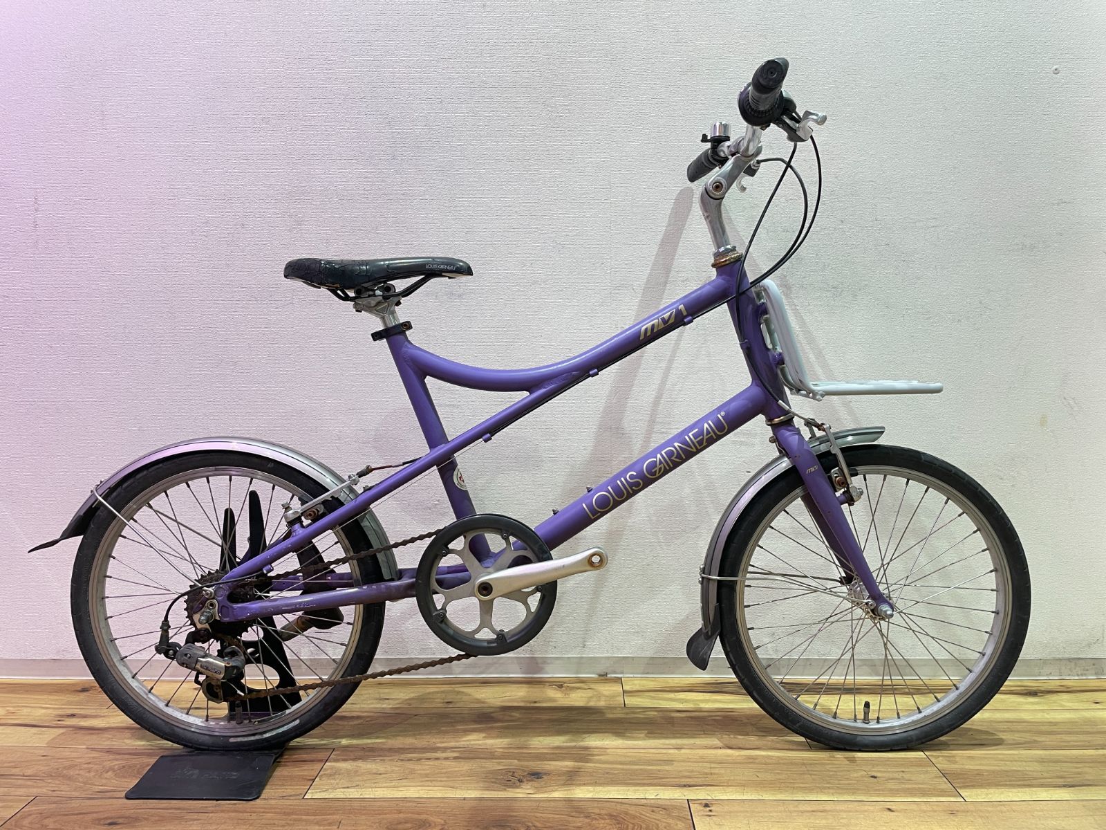 未整備品 LOUIS GARNEAU ルイガノ MV 1 エムブイワン 410 7 s アルミ ミニベロ 小径車 1390