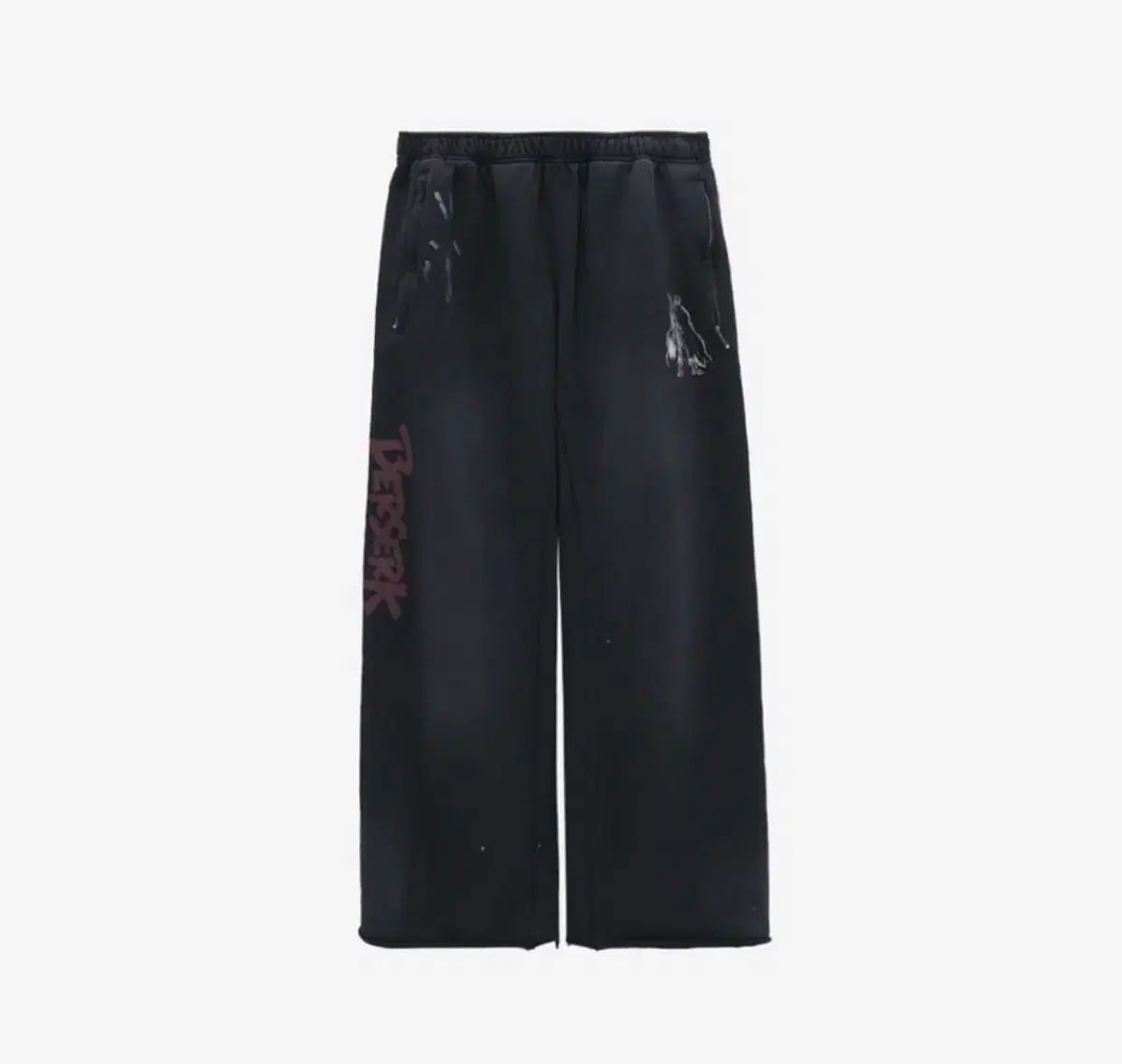 2 ベルセルク スウェットパンツ 002 スタンディング ガッツ フェイディド ブラック