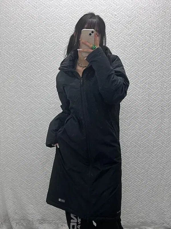 ナイキ ヴィンテージ スポーティー カジュアル フード ロングダウンジャケット M C 08038