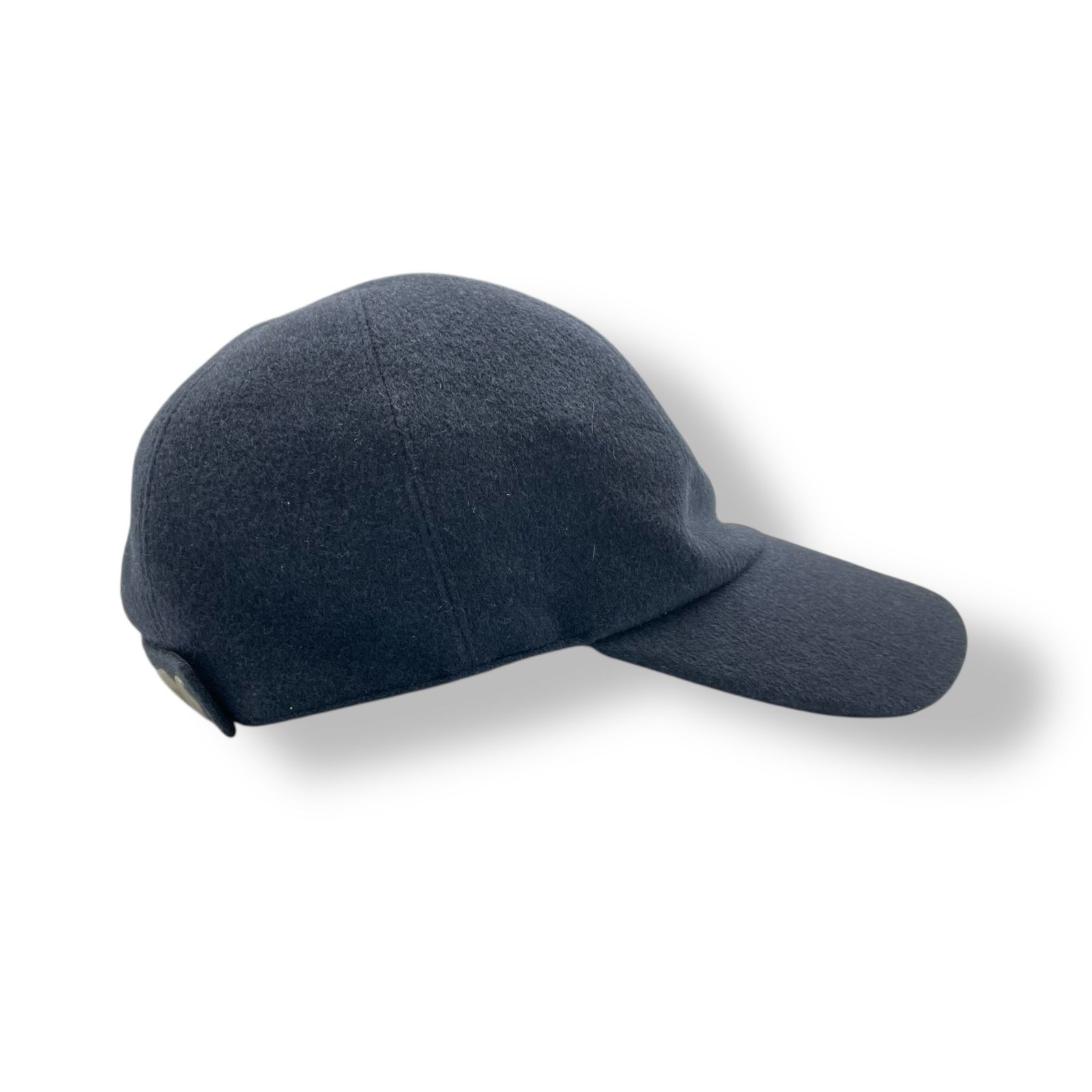 新品同様 HERMES エルメス キャップ カシミヤ100 ネイビー サイズ58