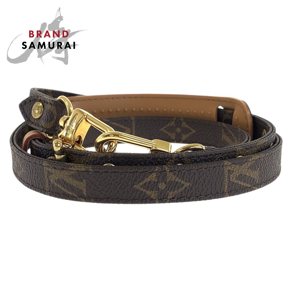 LOUIS VUITTON ルイヴィトン モノグラム ブラウン ゴールド金具 PVC J 52315 ショルダーストラップ レディース 506800