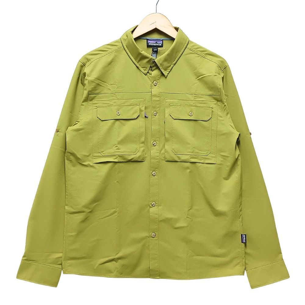 パタゴニア 25 SS 品番 41825 M S L SELF GUIDED SUN SHIRT 長袖シャツ GRAZE GREEN サイズS 53447