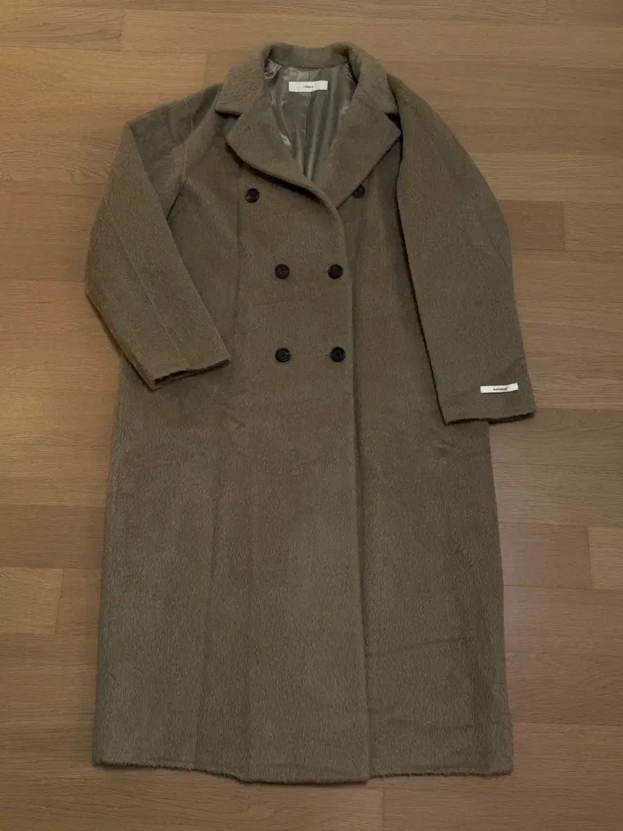 ハンドメイド アルパカ コート カーキベージュ