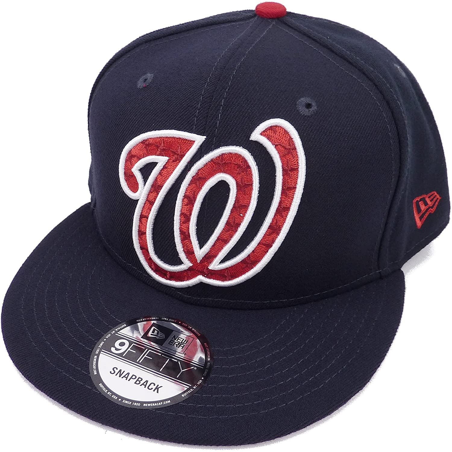 ニューエラ MLB ナショナルズ ビッグロゴ スナップバックキャップ ネイビー